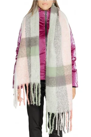 ONLY Plaid Scarf with Fringes Women - Scarves
