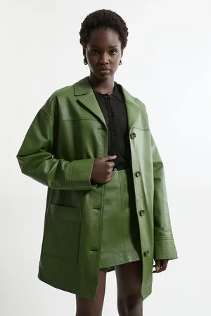 Karen Millen Leather Tailored Jacket