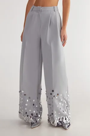 NASTY GAL Hand Embellished Ombre Sequin Trouser