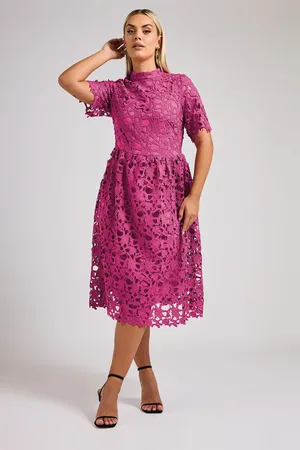 Yours Lace Crochet Midi Dress