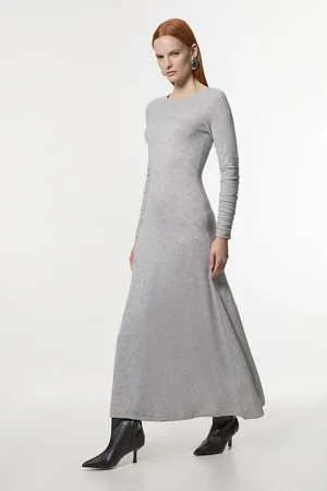 Karen Millen Wool Cashmere Knit Ballet Maxi Dress