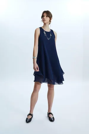 James Lakeland Sleeveless Wave Hem Dress
