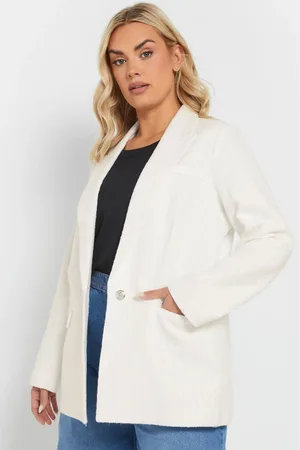 Yours Side Pocket Boucle Blazer