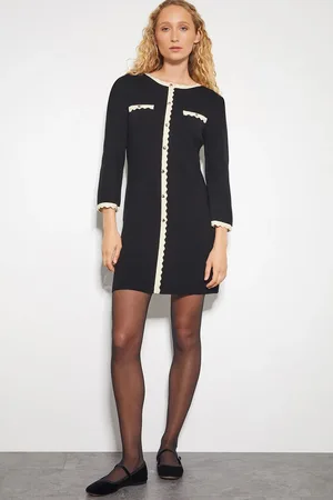 Monsoon Nala Scallop Knit Mini Dress
