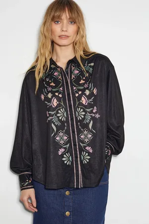 Monsoon Sabrina Ornate Floral Print Shirt
