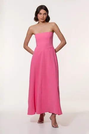 Karen Millen Soft Tailored Bandeau Midi Dress