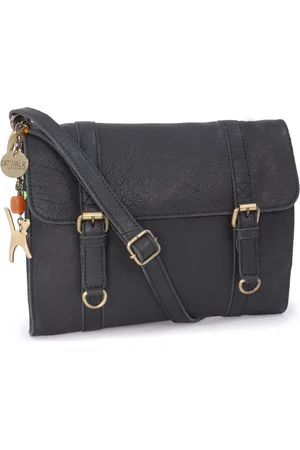 Catwalk Collection Handbags Amy Leather Crossbody Messenger Bag