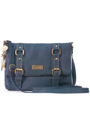 Catwalk Collection Handbags Abbey Road Leather Crossbody Messenger Bag