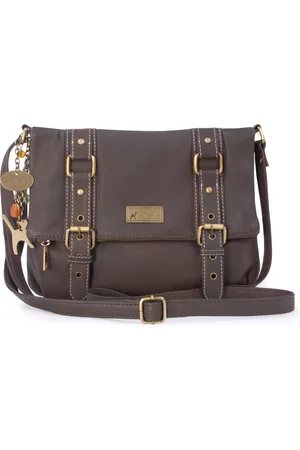 Catwalk Collection Handbags Abbey Road Leather Crossbody Messenger Bag