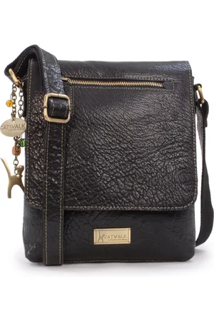 Catwalk Collection Handbags Anja Leather Crossbody Messenger Bag