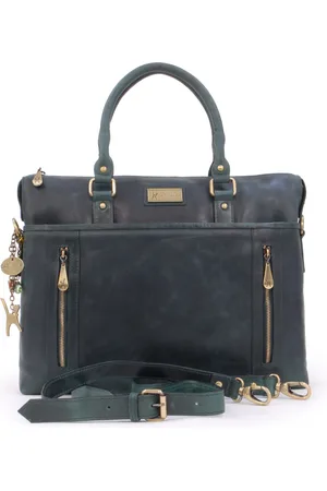 Catwalk Collection Handbags Adele Large Leather Work Bag With Detachable Crossbody Strap
