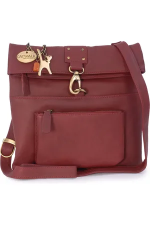 Catwalk Collection Handbags Dispatch Leather Cross Body Messenger Bag