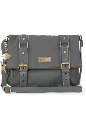 Catwalk Collection Handbags Abbey Road Leather Crossbody Messenger Bag