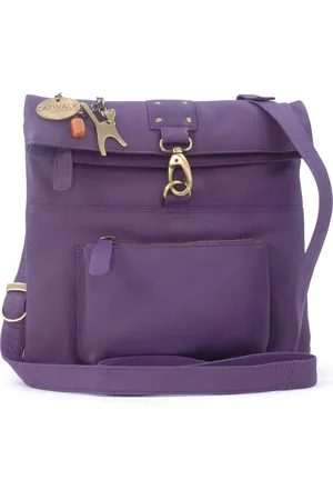Catwalk Collection Handbags Dispatch Leather Cross Body Messenger Bag