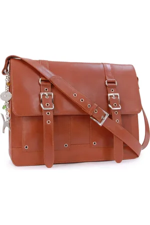Catwalk Collection Handbags Apprentice Leather Messenger Work Bag
