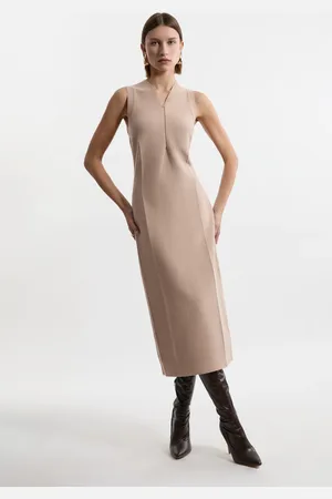 Karen Millen Zip Up Knitted Sleeveless Dress