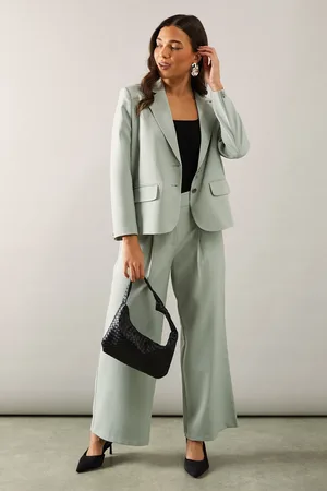 wallis Petite Pinstripe Wide Leg Trouser