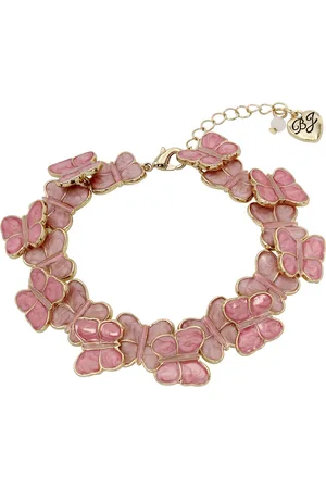 Betsey Johnson Sweetheart Butterfly Link Bracelet