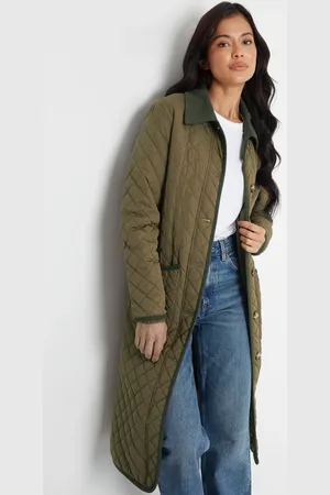 Threadbare Cord Collar Diamond Quilted Jacket