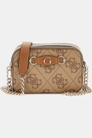 Guess Izzy Camera Bag Latte Logo
