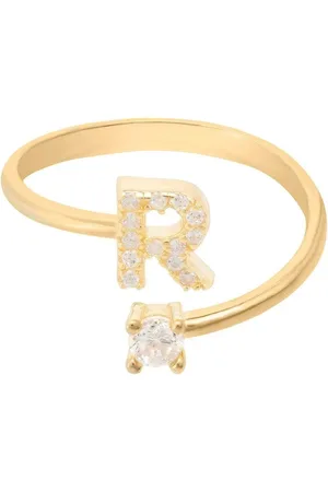 Latelita Initial Ring Gold R