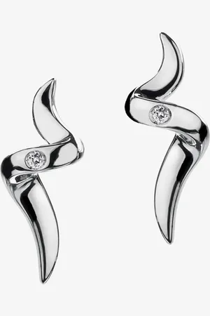 Hot Diamonds Go With The Flow Diamond Spiral Earrings DE221