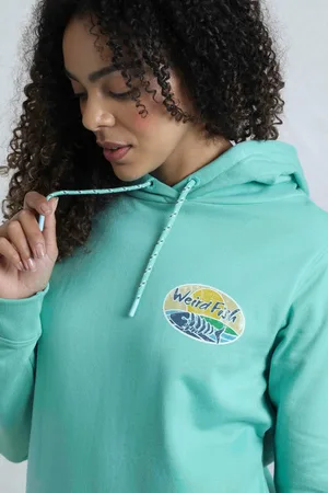 Weird Fish Kira Back Print Popover Hoodie