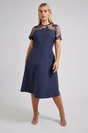 Yours Embroidered Midi Dress