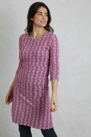 Weird Fish Moondust Organic Cotton Printed Jersey Dress
