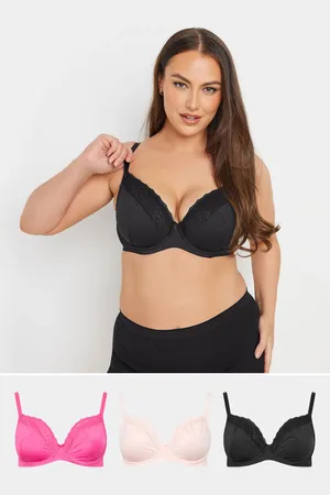 Yours 3 Pack Animal Mesh Underwired Bras