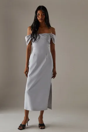 warehouse Twist Bandeau Column Dress