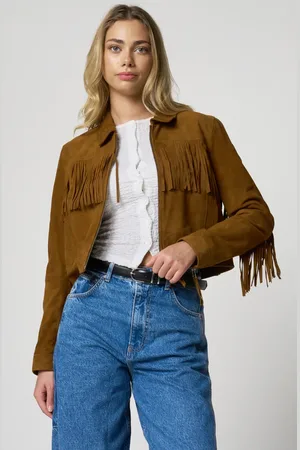 Barneys Originals Suede Tassel Jacket