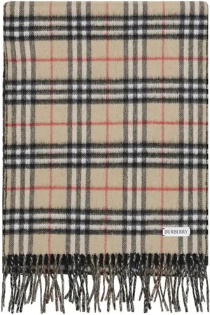 Burberry Giant Check Cashmere Scarf Women - Scarves