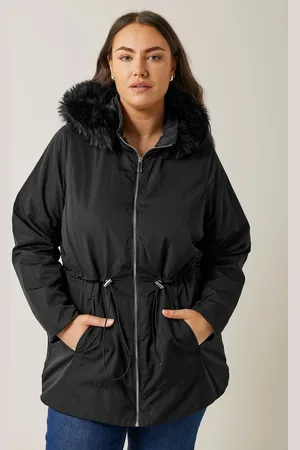 Evans Faux Fur Lightweight Coat