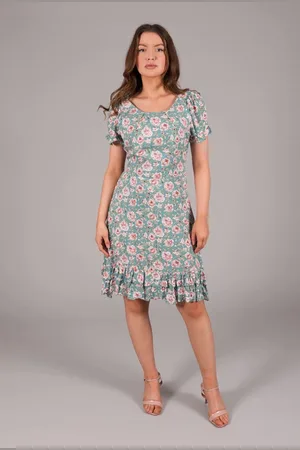 Asolo Summer Rose Print Dress