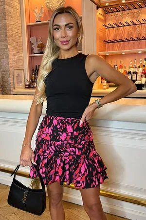 Ax Paris And Black 2 In 1 Ruched Mini Dress