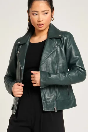 Barneys Originals Racing Leather Biker Jacket