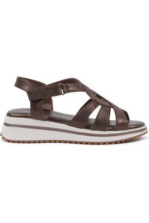 Paradox London Vera Comfort T-bar Wedge Sandals