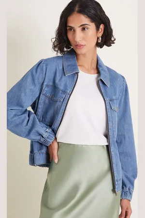 Monsoon Billie Denim Bomber Jacket