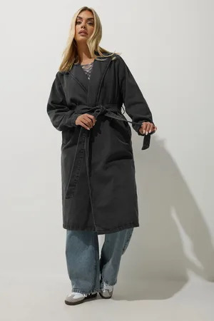 Yours Belted Denim Trench Coat