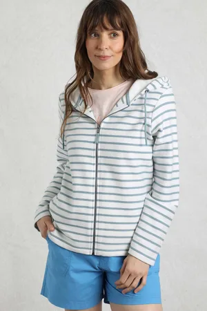 Weird Fish Catalina Striped Full Zip Hoodie