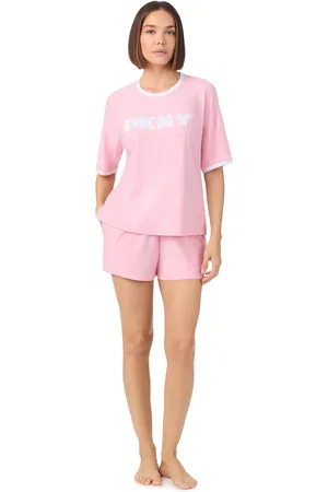 DKNY Fresh Energy Short Sleeve Top & Boxer Sleep Set