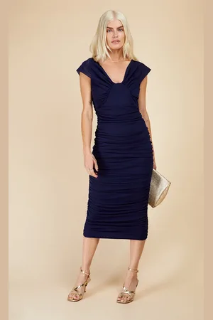 Little Mistress Ruched Midi Dress
