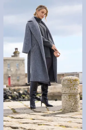 Little Mistress Oversized Wool Blend Coat