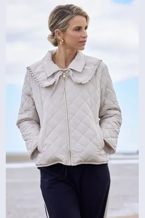 Little Mistress Quilted Collar Detail Jacket