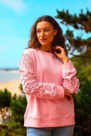 Brakeburn Broderie Crew Neck Sweat