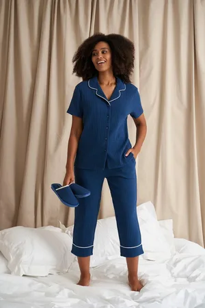 PRETTY YOU Luxury Suite Waffle Short Shirt Trouser Set