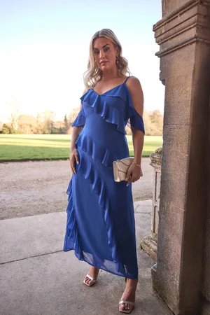 Yours Ruffle Cold Shoulder Dress