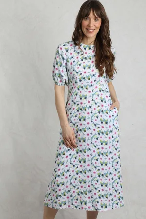 Weird Fish Everly LivaEco™ Printed Viscose Dress