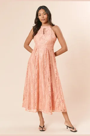 Dorothy Perkins DP Luxe Lace Keyhole Midi Dress